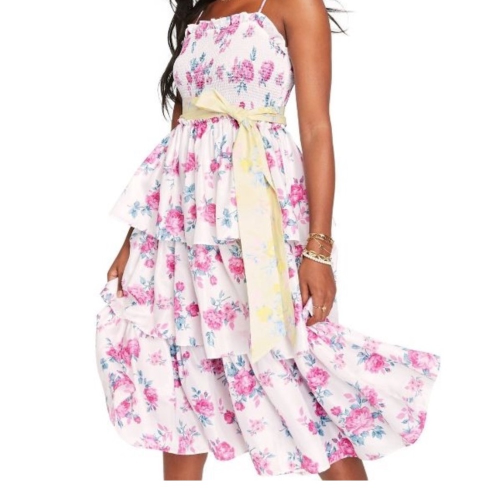 LoveShackFancy x Target Elise Smocked Floral Midi Dress XXS